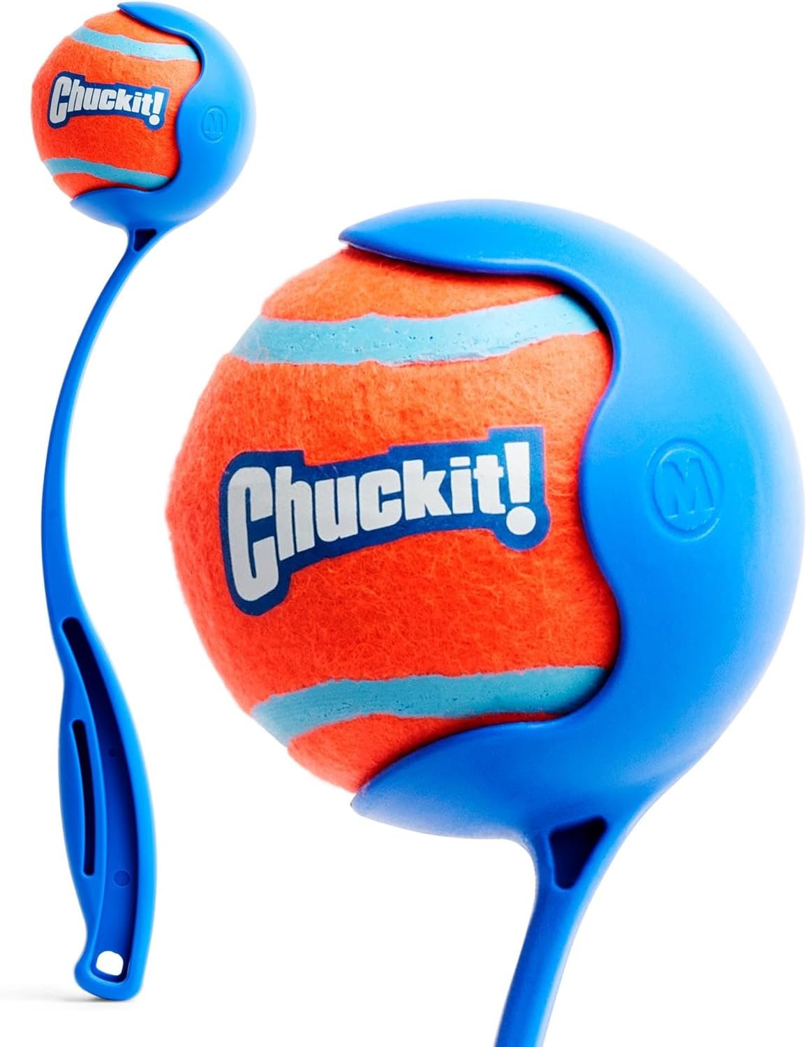 Chuckit! Dog Ball Launcher – Sport 12″ with Medium (2.5″), Dog Fetch Ball Thrower, For Dogs 20-60 Pounds, Made in USA