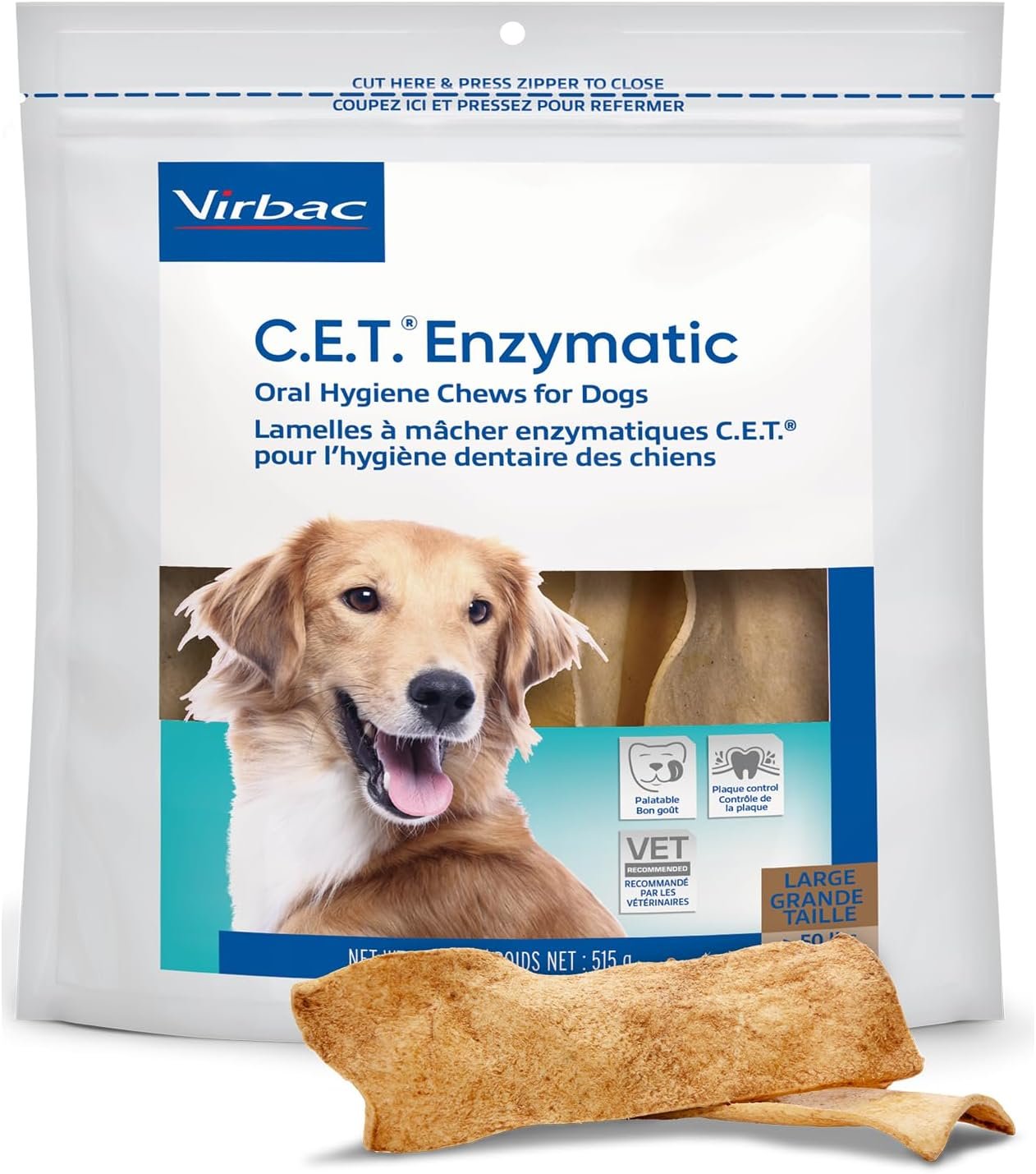 C.E.T. Oral Hygiene Chews for Dogs (Large / 30 count)