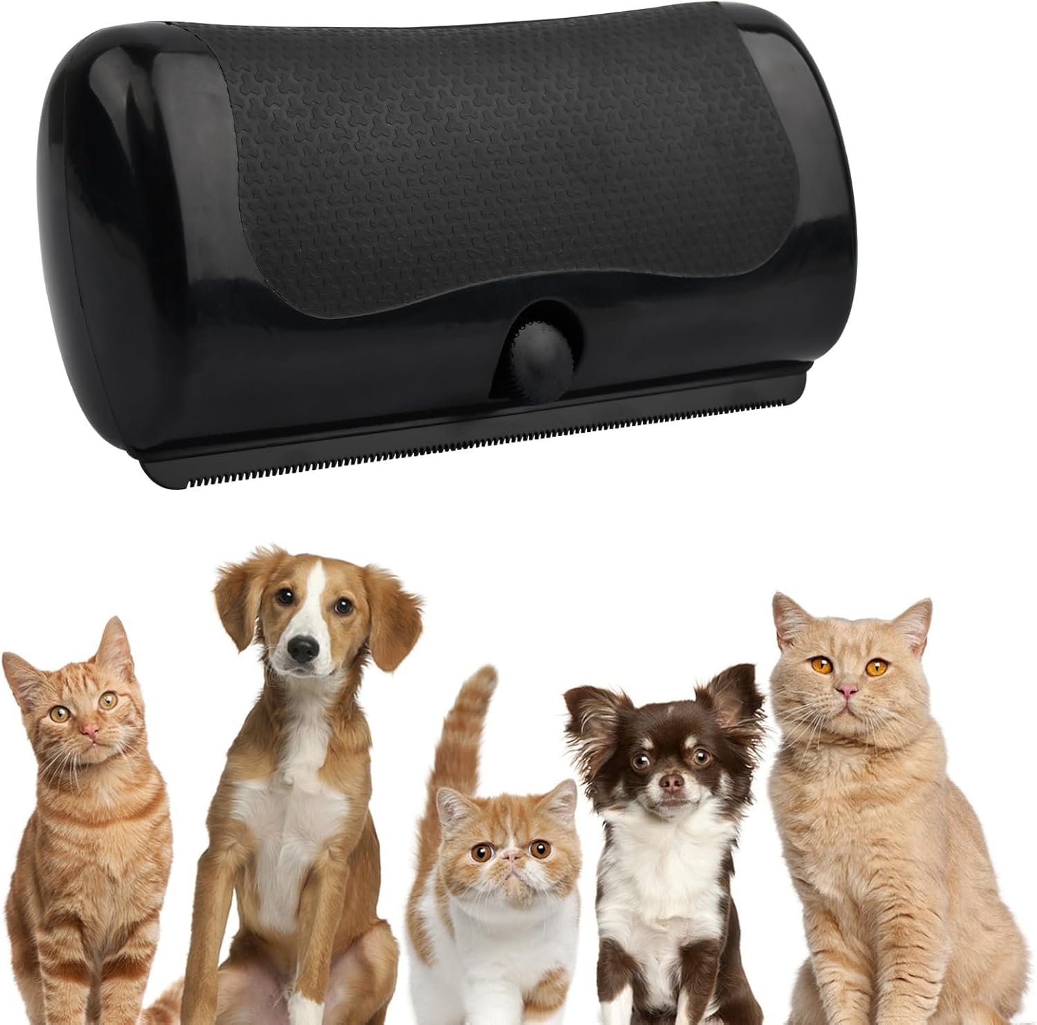 Deshedding Dog Brush Dog Grooming Brush for Shedding Pet Hair Removal Tool for Cats, Dogs, Horses(Color:Black)