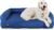 K9 Ballistics Tough Orthopedic Large Bolster Dog Bed – Washable, Durable and Water Resistant Dog Bed – Made for (L) Large Big Dogs, 40″x34″, Blue Quartz