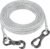 Tresbro 15FT Reflective Tie Out Cable for Dogs Up to 250 Pounds, Steel Wire Lead Leash Cable with Stainless Dual Fix Buckle, Lightweight and Enduring, Dog Chains Outside for Outdoor,Yard,Camping